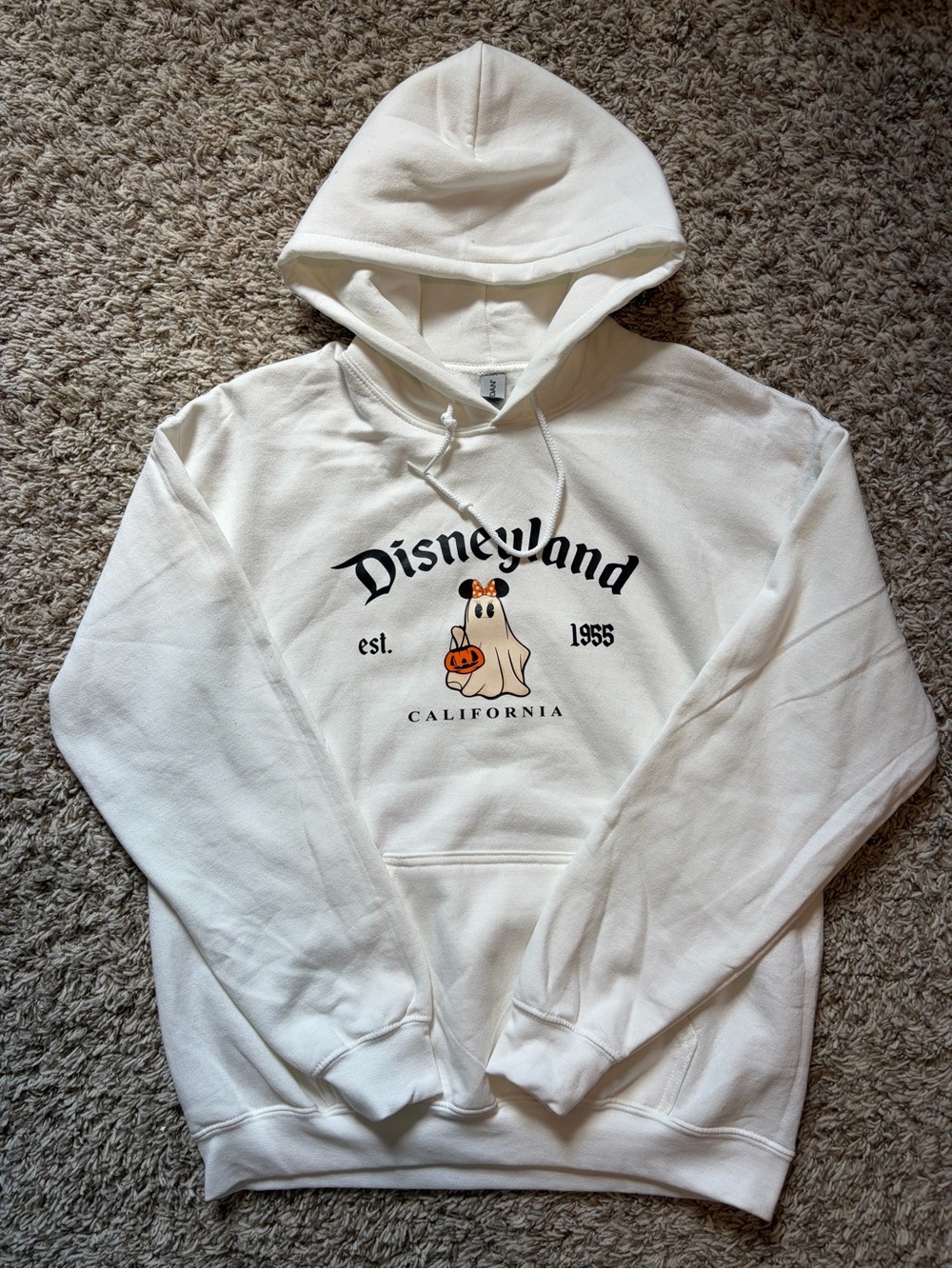 Women’s Medium Disney California White Pullover Hoodie